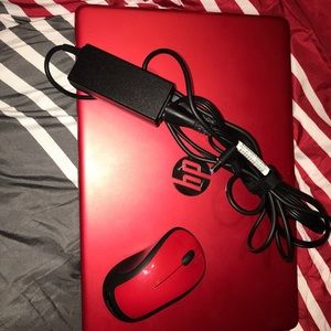 HP Red Windows Laptop